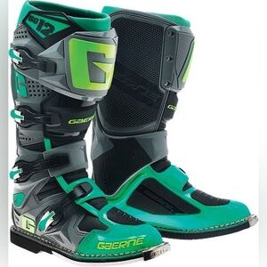 Gaerne Green and Black Motocross Boots